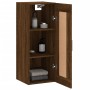 Armario de pared madera ingeniería marrón roble 34,5x34x90 cm de , Aparadores - Ref: Foro24-830515, Precio: 55,28 €, Descuent...