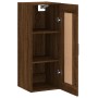 Armario de pared madera ingeniería marrón roble 34,5x34x90 cm de , Aparadores - Ref: Foro24-830515, Precio: 55,28 €, Descuent...