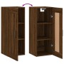 Armario de pared madera ingeniería marrón roble 34,5x34x90 cm de , Aparadores - Ref: Foro24-830515, Precio: 55,28 €, Descuent...
