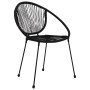 Sillas de jardín 2 unidades ratán de PVC negro de , Sillas de jardín - Ref: Foro24-48566, Precio: 206,66 €, Descuento: %