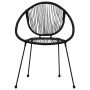 Sillas de jardín 2 unidades ratán de PVC negro de , Sillas de jardín - Ref: Foro24-48566, Precio: 206,66 €, Descuento: %
