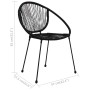 Sillas de jardín 2 unidades ratán de PVC negro de , Sillas de jardín - Ref: Foro24-48566, Precio: 206,66 €, Descuento: %