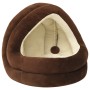 Cama para gatos color marrón y crema 40x40x35 cm de , Camas para gatos - Ref: Foro24-171399, Precio: 32,22 €, Descuento: %