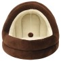 Cama para gatos color marrón y crema 40x40x35 cm de , Camas para gatos - Ref: Foro24-171399, Precio: 32,22 €, Descuento: %