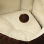 Cama para gatos color marrón y crema 40x40x35 cm de , Camas para gatos - Ref: Foro24-171399, Precio: 32,22 €, Descuento: %
