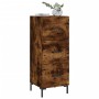 Aparador madera de ingeniería roble ahumado 34,5x34x90 cm de , Aparadores - Ref: Foro24-828609, Precio: 75,82 €, Descuento: %