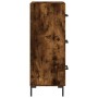 Aparador madera de ingeniería roble ahumado 34,5x34x90 cm de , Aparadores - Ref: Foro24-828609, Precio: 75,82 €, Descuento: %
