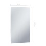 Espejo de pared de baño con LED 60x100 cm de , Espejos - Ref: Foro24-144713, Precio: 78,98 €, Descuento: %
