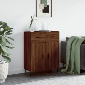 Aparador de madera de ingeniería marrón roble 69,5x34x90 cm de , Aparadores - Ref: Foro24-828003, Precio: 116,95 €, Descuento: %