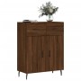 Aparador de madera de ingeniería marrón roble 69,5x34x90 cm de , Aparadores - Ref: Foro24-828003, Precio: 116,95 €, Descuento: %