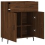 Aparador de madera de ingeniería marrón roble 69,5x34x90 cm de , Aparadores - Ref: Foro24-828003, Precio: 116,95 €, Descuento: %