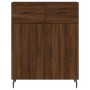 Aparador de madera de ingeniería marrón roble 69,5x34x90 cm de , Aparadores - Ref: Foro24-828003, Precio: 116,95 €, Descuento: %