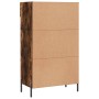 Zapatero madera de ingeniería roble ahumado 60x35x105 cm de , Armarios y almacenamiento - Ref: Foro24-829625, Precio: 80,38 €...
