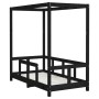 Estructura de cama para niños madera de pino negro 70x140 cm de , Cunas y camas para niños - Ref: Foro24-834512, Precio: 113,...