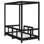 Estructura de cama para niños madera de pino negro 70x140 cm de , Cunas y camas para niños - Ref: Foro24-834512, Precio: 113,...