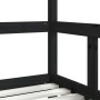 Estructura de cama para niños madera de pino negro 70x140 cm de , Cunas y camas para niños - Ref: Foro24-834512, Precio: 113,...