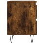Mesita de noche madera de ingeniería roble ahumado 40x35x50 cm de , Mesitas de noche - Ref: Foro24-826886, Precio: 43,57 €, D...