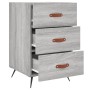 Mesita de noche madera de ingeniería gris Sonoma 40x40x66 cm de , Mesitas de noche - Ref: Foro24-827634, Precio: 61,95 €, Des...
