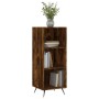Estantería madera de ingeniería roble ahumado 34,5x32,5x90 cm de , Aparadores - Ref: Foro24-828705, Precio: 38,89 €, Descuent...