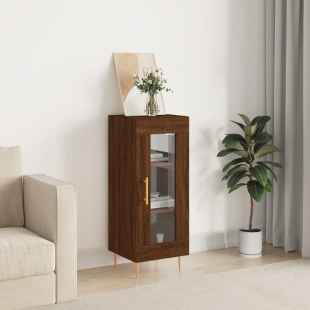 Aparador madera de ingeniería marrón roble 34,5x34x90 cm de , Aparadores - Ref: Foro24-828787, Precio: 56,17 €, Descuento: %