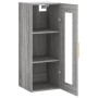 Armario de pared gris Sonoma 34,5x34x90 cm de , Aparadores - Ref: Foro24-828906, Precio: 52,39 €, Descuento: %