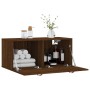 Armario de pared madera ingeniería marrón roble 80x36,5x35 cm de , Taquillas y armarios de almacenamiento - Ref: Foro24-83005...