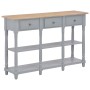 Mesa consola de MDF gris 120x30x76 cm de , Mesas auxiliares - Ref: Foro24-280017, Precio: 153,27 €, Descuento: %