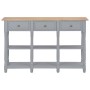 Mesa consola de MDF gris 120x30x76 cm de , Mesas auxiliares - Ref: Foro24-280017, Precio: 153,27 €, Descuento: %