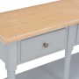 Mesa consola de MDF gris 120x30x76 cm de , Mesas auxiliares - Ref: Foro24-280017, Precio: 153,27 €, Descuento: %