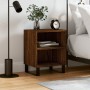 Mesita de noche madera de ingeniería roble marrón 40x30x50 cm de , Mesitas de noche - Ref: Foro24-826810, Precio: 38,82 €, De...