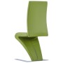 Sillas de comedor forma de zigzag 2 uds cuero sintético verde de , Sillas de comedor - Ref: Foro24-281898, Precio: 226,98 €, ...