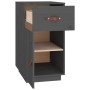 Armario de escritorio madera maciza de pino gris 40x50x75 cm de , Taquillas y armarios de almacenamiento - Ref: Foro24-820099...