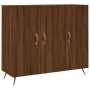 Aparador de madera de ingeniería marrón roble 90x34x80 cm de , Aparadores - Ref: Foro24-828083, Precio: 84,35 €, Descuento: %