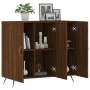 Aparador de madera de ingeniería marrón roble 90x34x80 cm de , Aparadores - Ref: Foro24-828083, Precio: 84,35 €, Descuento: %