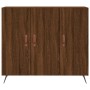 Aparador de madera de ingeniería marrón roble 90x34x80 cm de , Aparadores - Ref: Foro24-828083, Precio: 84,35 €, Descuento: %