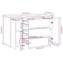 Aparador con 3 cajones marrón roble 120x41x75 cm de , Aparadores - Ref: Foro24-813064, Precio: 154,00 €, Descuento: %