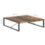 Mesa de centro madera maciza reciclada 140x140x40 cm de , Mesas de centro - Ref: Foro24-321577, Precio: 318,46 €, Descuento: %