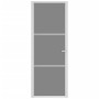 Puerta interior vidrio EGS y aluminio blanco 76x201,5 cm de , Puertas para el hogar - Ref: Foro24-350584, Precio: 194,50 €, D...