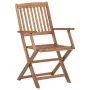 Sillas de jardín plegables 2 uds y cojines madera maciza acacia de vidaXL, Sillas de jardín - Ref: Foro24-3064605, Precio: 13...