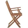 Sillas de jardín plegables 2 uds y cojines madera maciza acacia de vidaXL, Sillas de jardín - Ref: Foro24-3064605, Precio: 13...