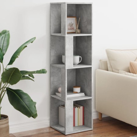 Mueble de esquina madera ingeniería gris hormigón 33x33x132 cm de , Taquillas y armarios de almacenamiento - Ref: Foro24-8090...