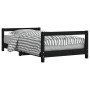 Estructura de cama para niños madera de pino negro 80x160 cm de , Cunas y camas para niños - Ref: Foro24-834401, Precio: 105,...