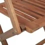 Sillas de jardín plegables 2 uds y cojines madera maciza acacia de vidaXL, Sillas de jardín - Ref: Foro24-3064605, Precio: 13...