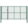 Puerta de jardín de acero verde 350x150 cm de , Puertas de jardín - Ref: Foro24-144307, Precio: 530,31 €, Descuento: %