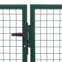 Puerta de jardín de acero verde 350x150 cm de , Puertas de jardín - Ref: Foro24-144307, Precio: 530,31 €, Descuento: %