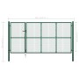 Puerta de jardín de acero verde 350x150 cm de , Puertas de jardín - Ref: Foro24-144307, Precio: 530,31 €, Descuento: %