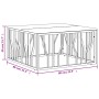 Mesa de centro acero inoxidable madera maciza reciclada dorada de , Mesas de centro - Ref: Foro24-350062, Precio: 178,12 €, D...