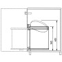 Hailo Papelera de armario Compact-Box tamaño M 15 L blanca 3555-001 de , Cubos de la basura y papeleras - Ref: Foro24-415440,...