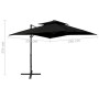 Sombrilla jardín voladiza con cubierta doble negro 250x250 cm de , Sombrillas - Ref: Foro24-312356, Precio: 240,73 €, Descuen...
