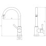 SCHÜTTE Grifo mezclador para fregadero CORNWALL acero inoxidable de , Grifos - Ref: Foro24-425821, Precio: 89,15 €, Descuento: %